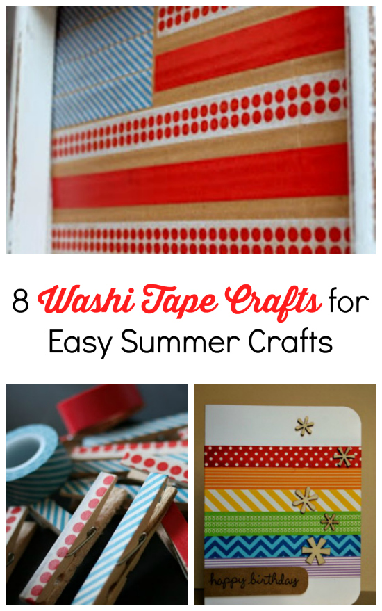 8 Washi Tape Crafts for Easy Summer Crafts